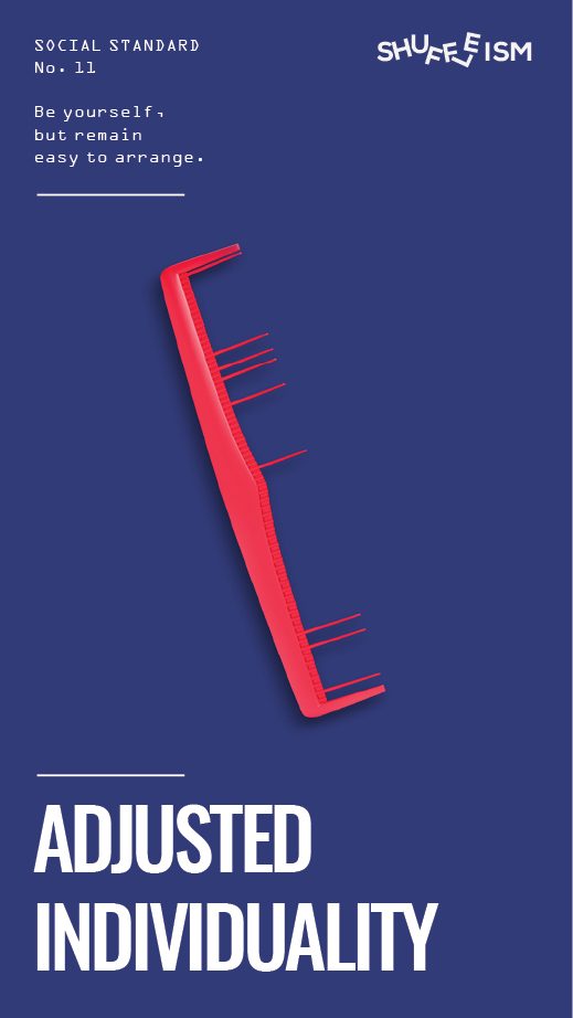 Shuffleism poster — ADJUSTED INDIVIDUALITY